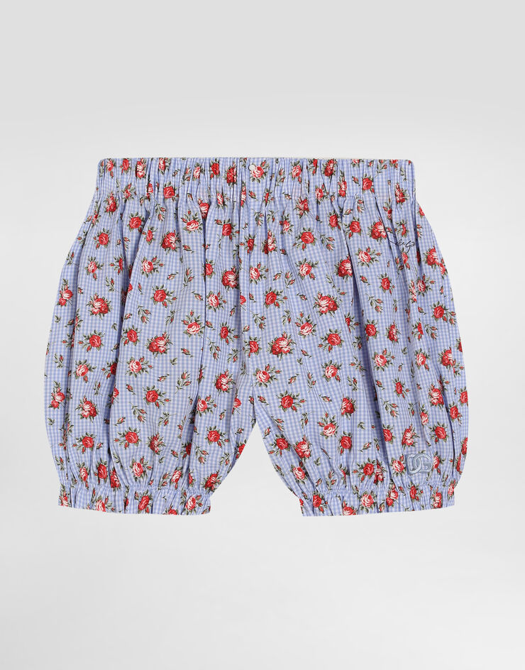 Dolce & Gabbana Small rose-print poplin shorts Dolce & Gabbana Small rose-print poplin shorts Multicolor L23Q54HS5UL