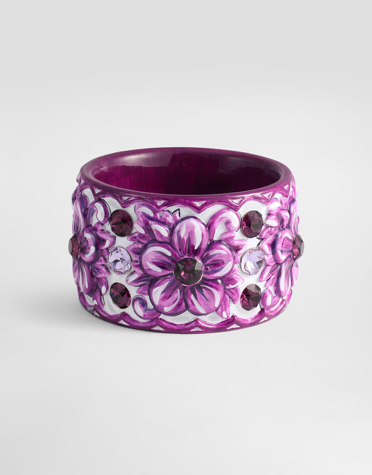 Dolce & Gabbana Bracciale in resina maiolica Multicolore WBR6A3W1111