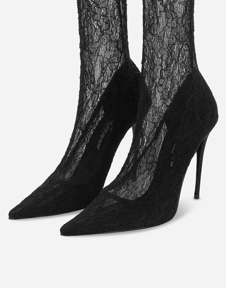 Dolce&Gabbana Lace ankle boots Black CT0959AP739