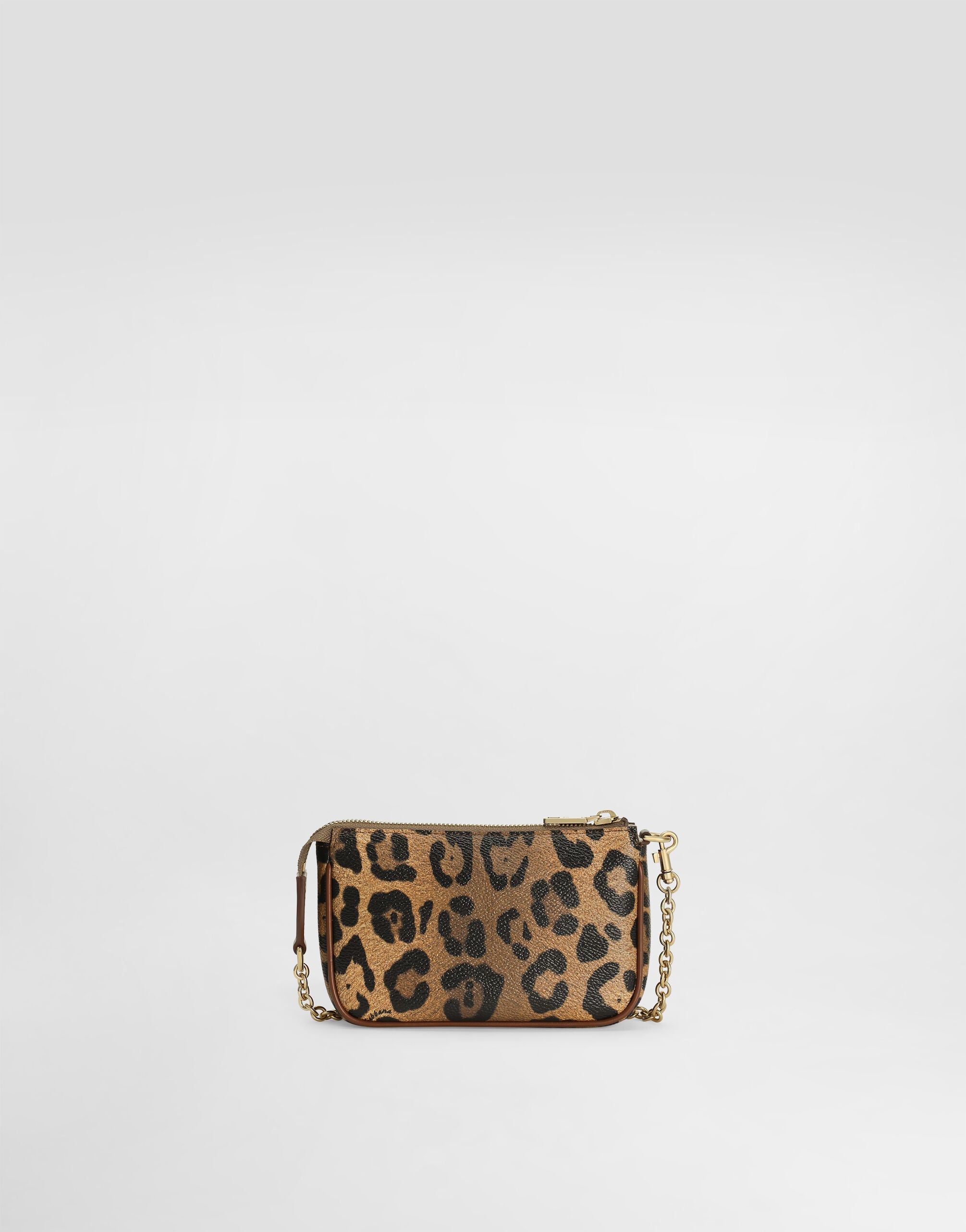 DG candy leo-print calfskin crossbody bag in Print for Girls