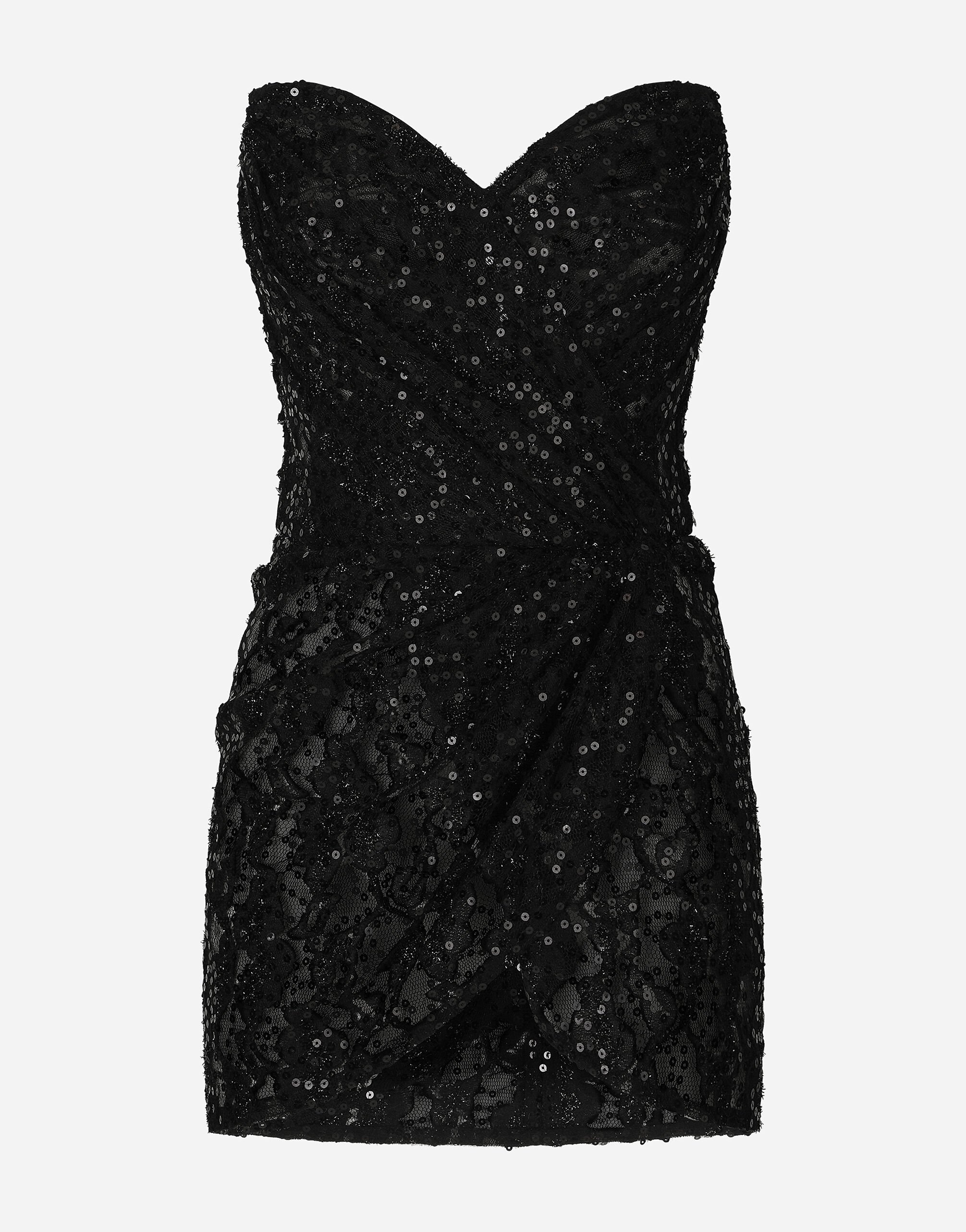 Dolce and gabbana sales black mini dress