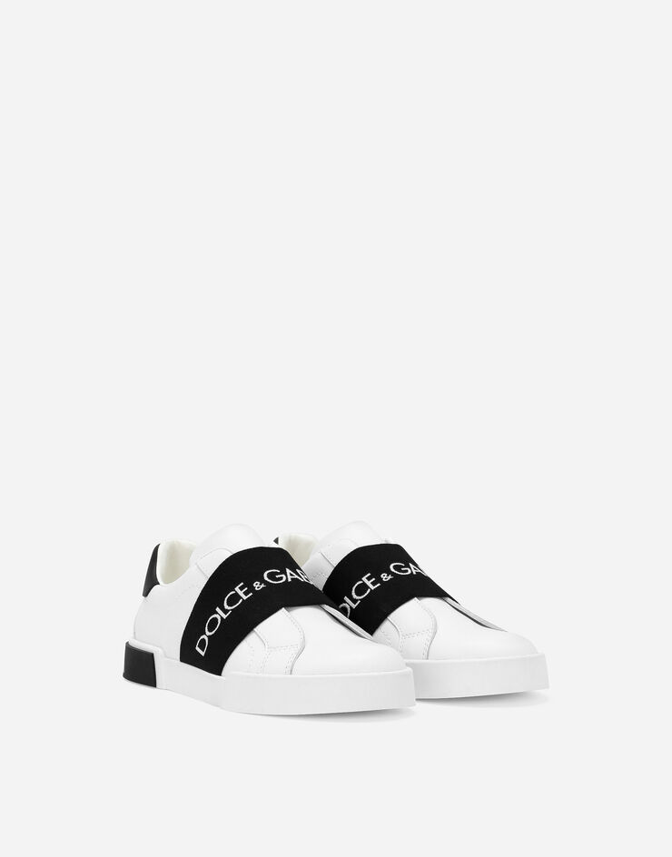 Dolce & Gabbana Sneaker Portofino aus Kalbsleder Weiss DA5192AD825