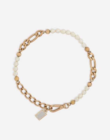 Dolce & Gabbana Link necklace with pearls Dolce & Gabbana Link necklace with pearls Gold WNO6C4W1111