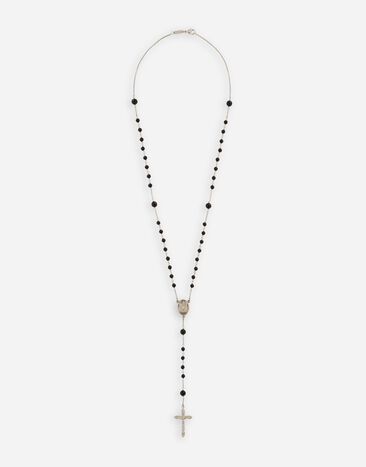 Dolce & Gabbana Collier chapelet avec pierres naturelles Argent WNG101W0001
