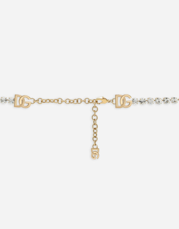 Dolce & Gabbana Belt with rhinestone embellishment and DG logo Gold WLO4S2W1111