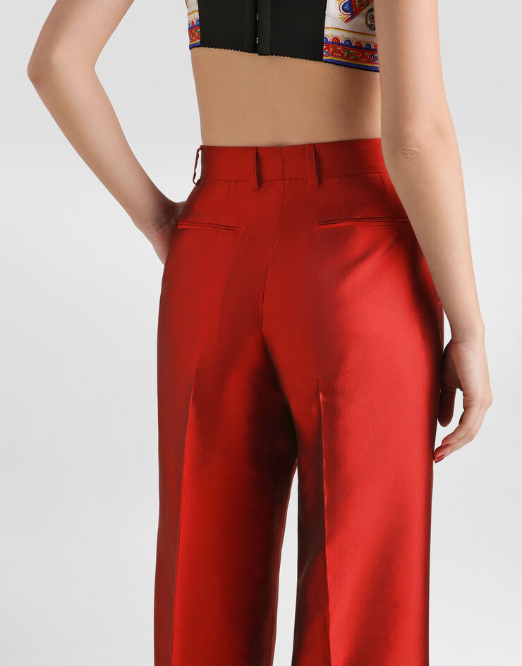 Dolce & Gabbana Mikado trousers Red FTDLHTFU116