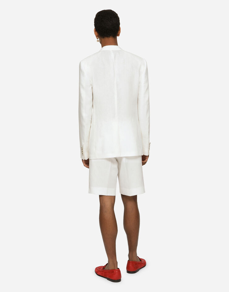 Dolce & Gabbana Linen shorts White GW0MATFU4LF