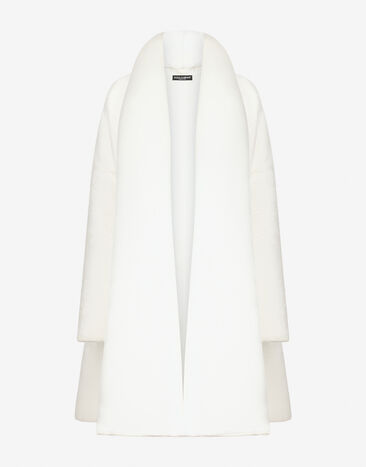 Dolce & Gabbana KIM DOLCE&GABBANA Mantel aus Frottee Weiss F0C7RTHU7OC