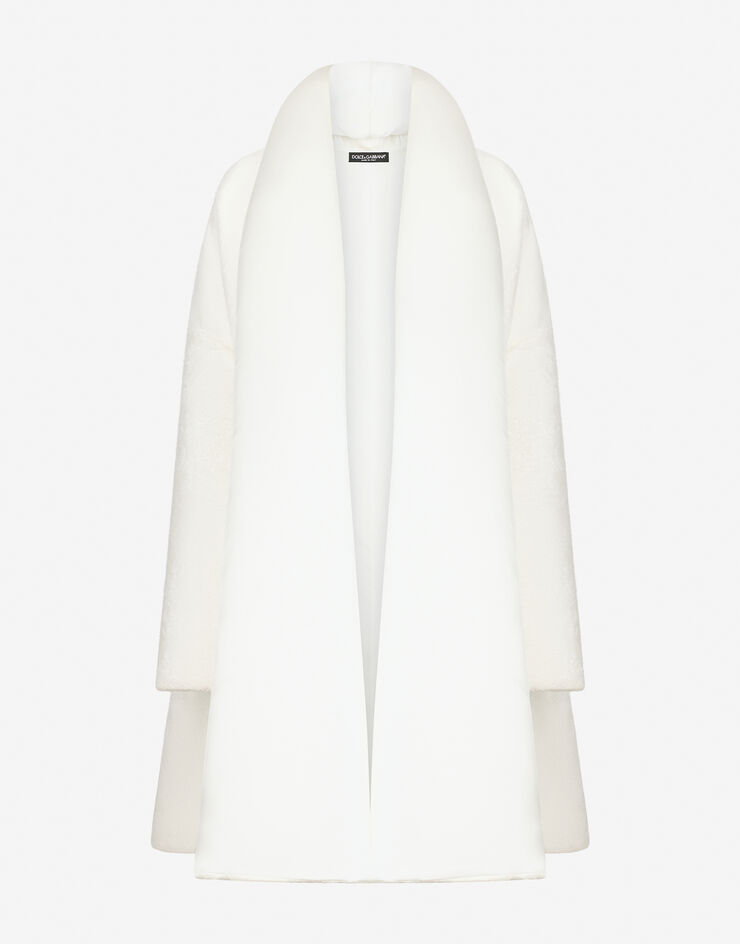 Dolce & Gabbana KIM DOLCE&GABBANA Cappotto in spugna Bianco F0C7RTHU7OC