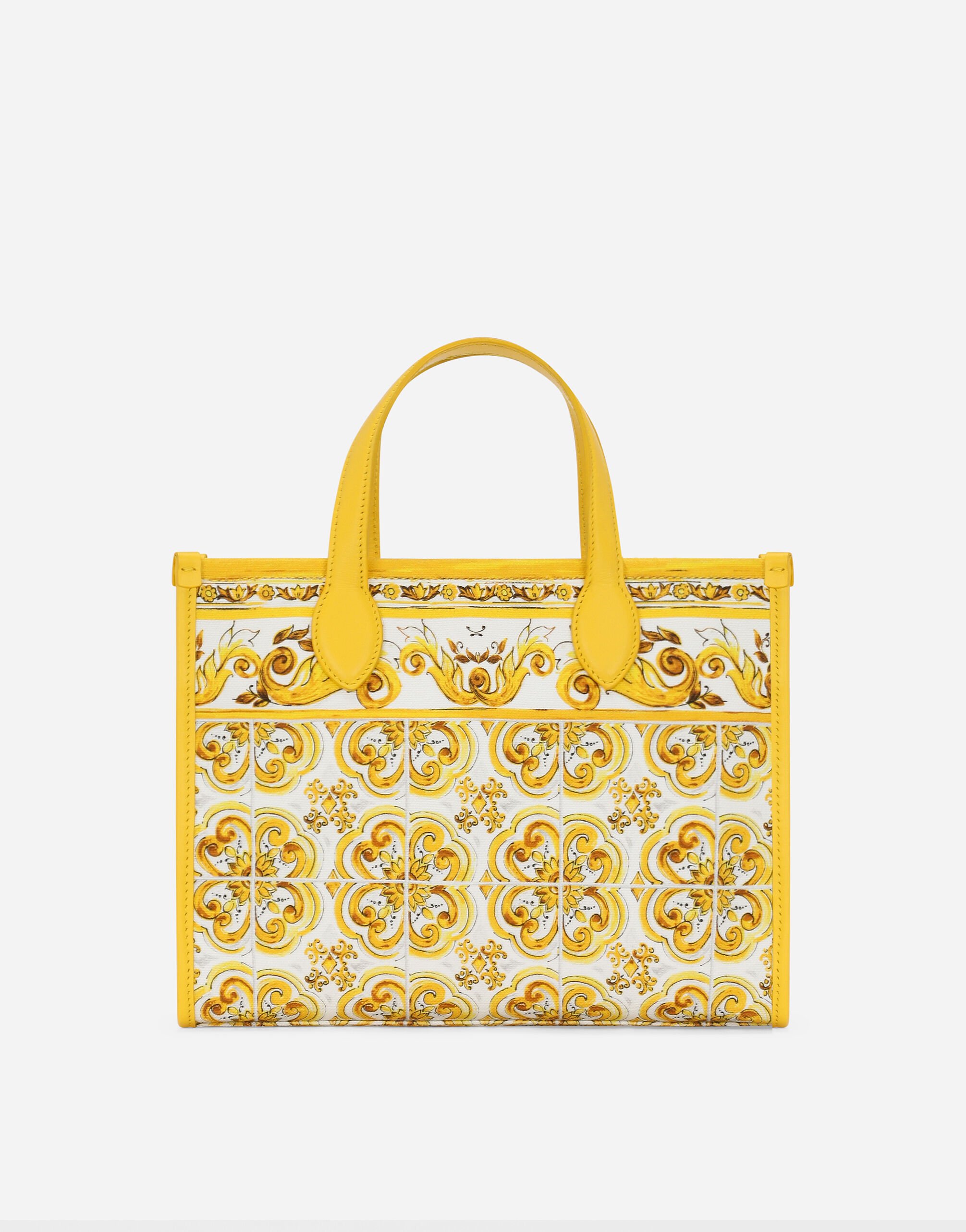 【メーカー再生品】 with handbag Canvas yellow for Yellow in print majolica バッグ
