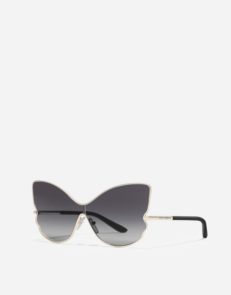 Dolce & Gabbana Солнцезащитные очки формы «бабочка» Black VG200IVM28G