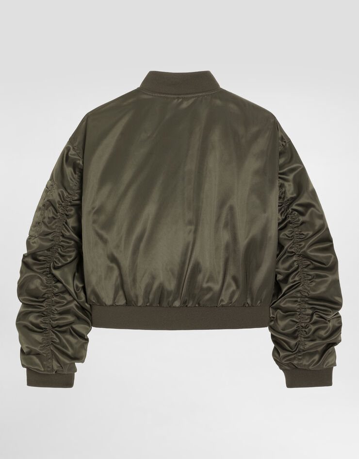 Dolce & Gabbana جاكيت بومبر من قماش كانفاس نايلون Dolce & Gabbana جاكيت بومبر من قماش كانفاس نايلون Multicolor L52B07FUS4Z