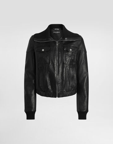 Dolce & Gabbana Nappa leather jacket Black F9S74LHULXL