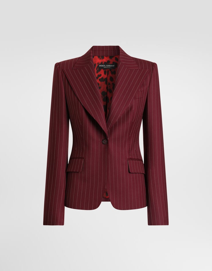 Dolce & Gabbana Turlington single-breasted pinstripe wool jacket Dolce & Gabbana Turlington single-breasted pinstripe wool jacket Multicolor F2JBFTFRBC0