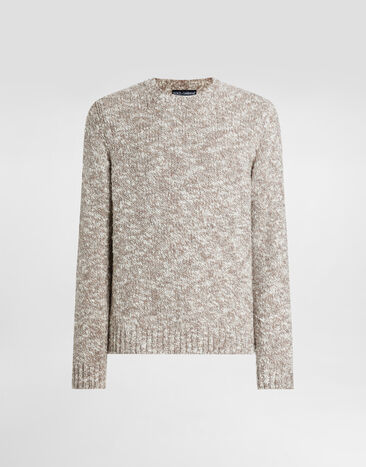 Dolce & Gabbana Fine-gauge wool crew neck pullover Multicolor GXXA9TJAM8G