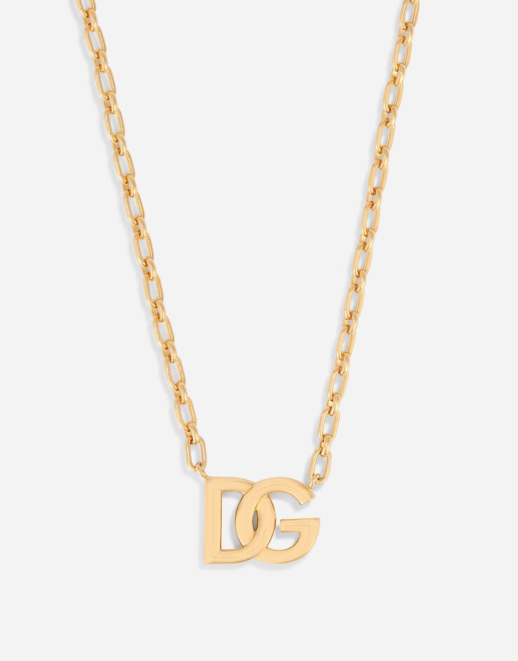 Dolce & Gabbana Collar de cadena con logotipo DG Dorado WNN5L3W1111