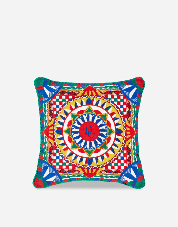Dolce & Gabbana Embroidered Cushion medium Multicolor TCE015TCABO