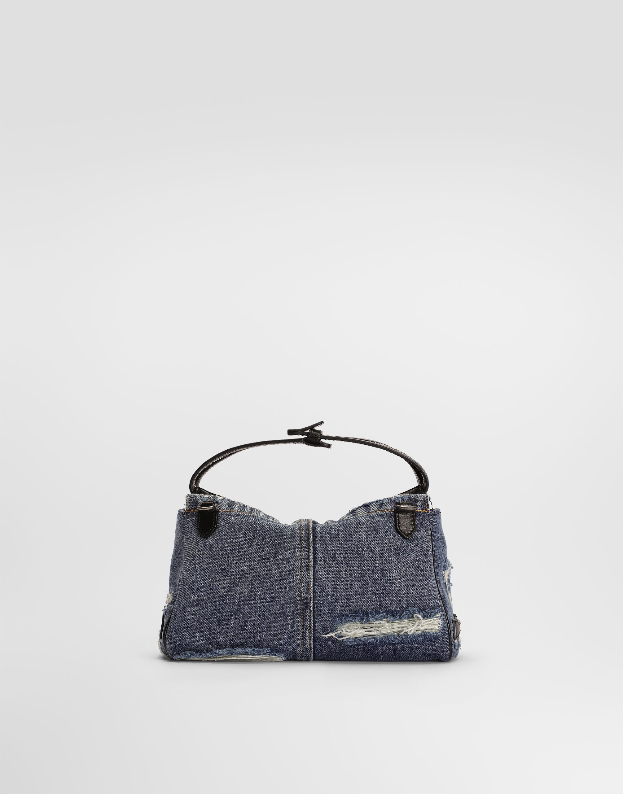 Vittoria denim patchwork shoulder bag in Blue for Men