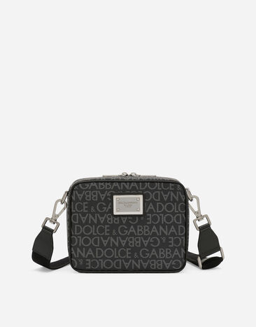 Dolce & Gabbana Coated jacquard crossbody bag Bordeaux BM2445A8034