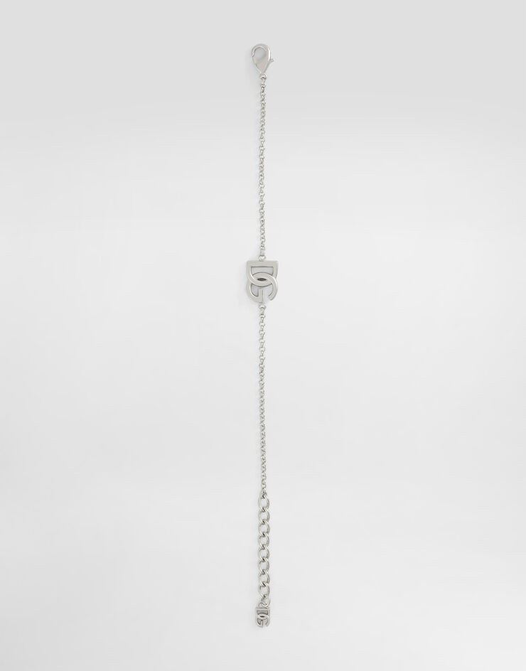 Dolce & Gabbana Pulsera con cadena y logotipo DG Plateado WBN5W1W1111