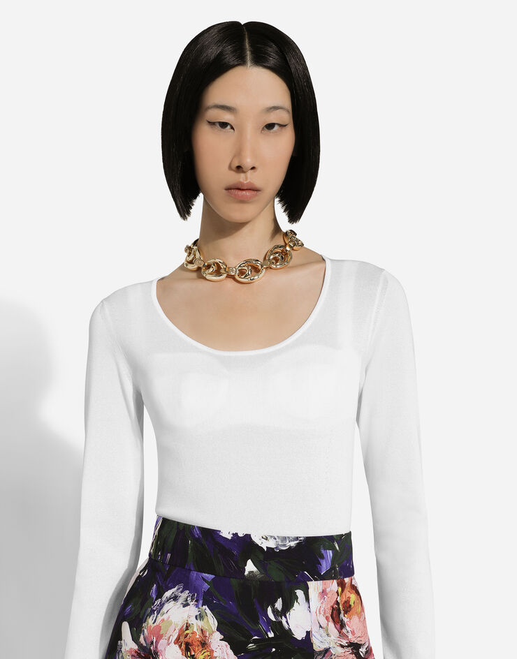 Dolce & Gabbana Choker with oval links Doré WNQ2R1W1111