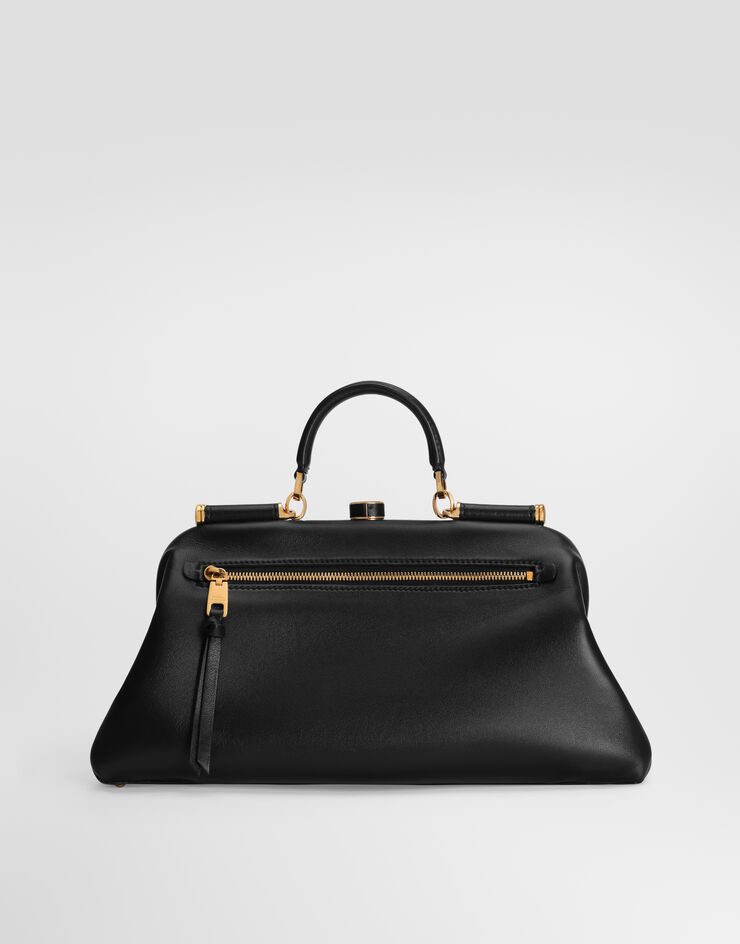 Dolce & Gabbana Grandma 라지 핸드백 플롱제 나파 가죽 소재 Dolce & Gabbana Grandma 라지 핸드백 플롱제 나파 가죽 소재 블랙 BB7992BF984