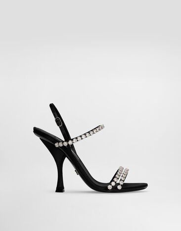 Dolce & Gabbana Sandals with rhinestone chain Multicolor CR1925AT399