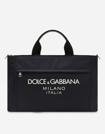 Dolce & Gabbana Borsone in nylon Marrone BM2331A8034