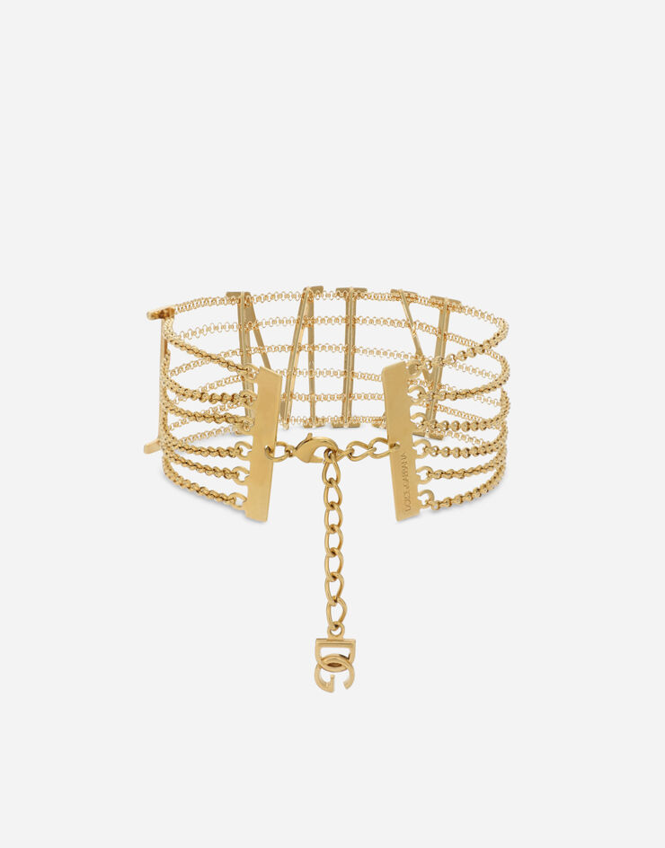 Dolce & Gabbana Semi-rigid "KIM" multi-chain choker Gold WNP4L2W1111