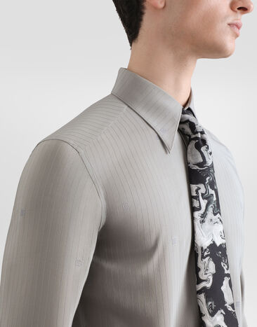 Dolce & Gabbana Gold silk shirt Grey G5NP9TGK578