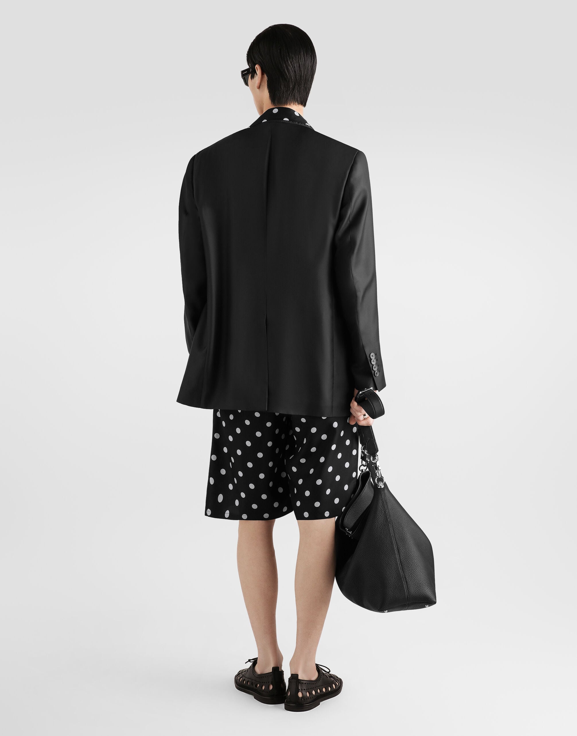 Blackのメンズ Sicilia light double-breasted silk twill jacket