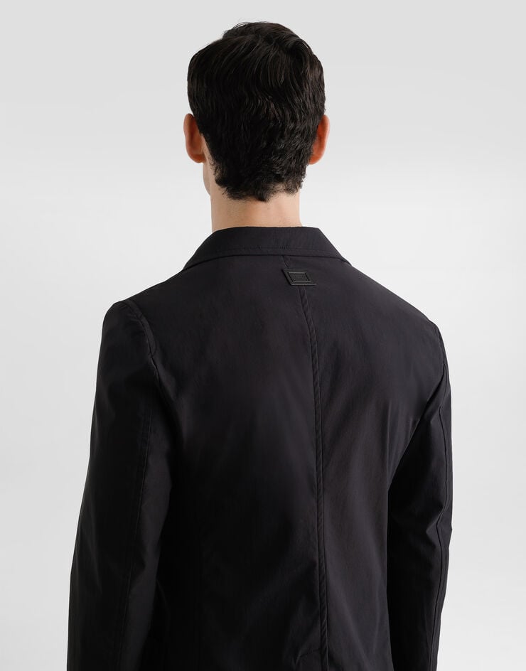 Dolce & Gabbana Double-breasted portofino canvas jacket Black G2VG5TFUUDD