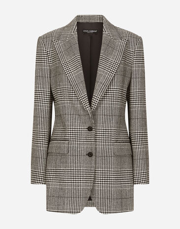 Dolce & Gabbana Single-breasted glen plaid jacket Multicolor F290XTFQ2MV