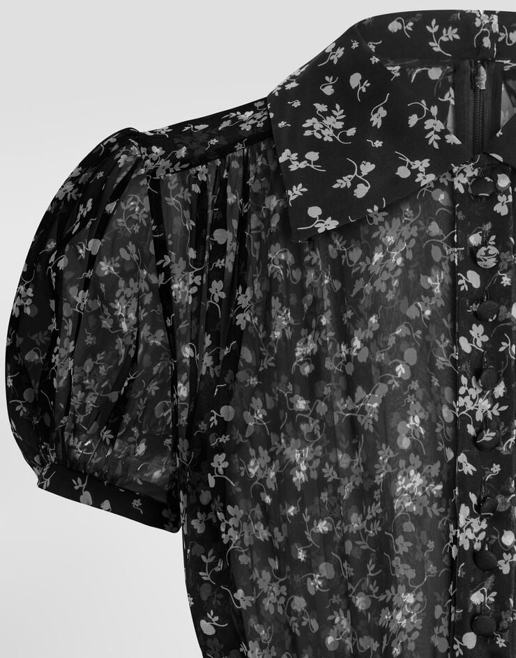 Dolce & Gabbana Floral-print chiffon dress Dolce & Gabbana Floral-print chiffon dress Multicolor F632WTIS169