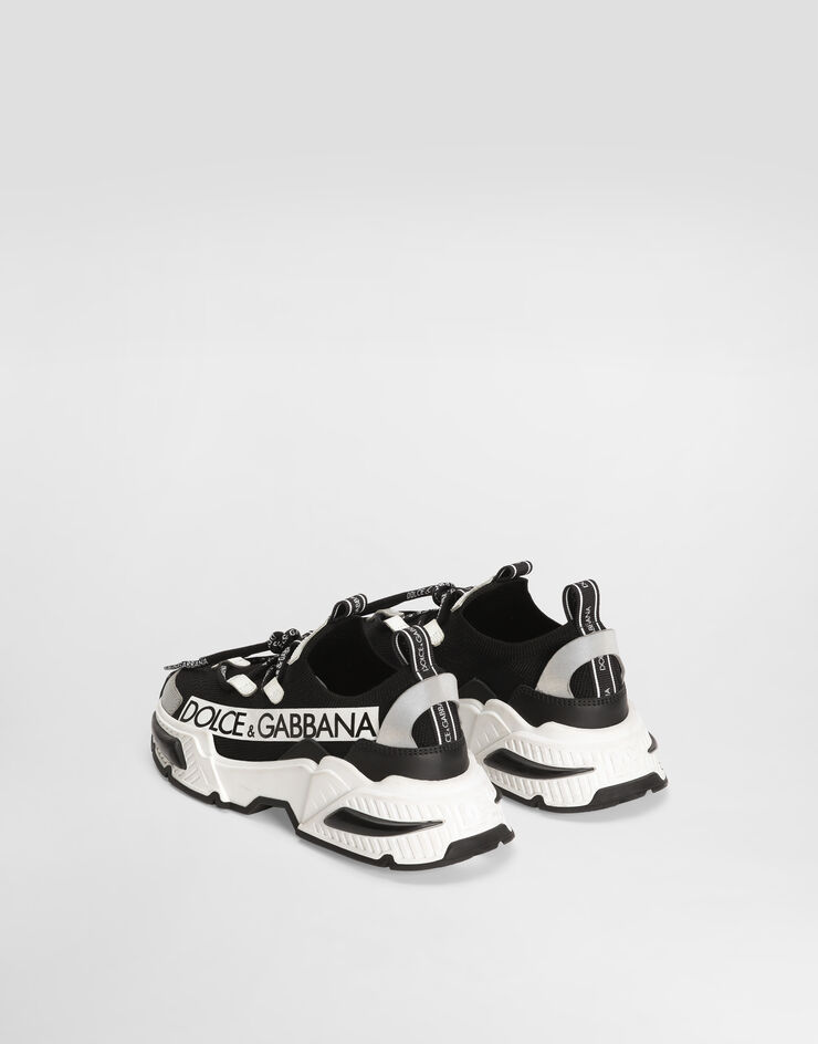 Dolce & Gabbana Knit Airmaster sneakers with Dolce&Gabbana logo Multicolor DA5203AB068