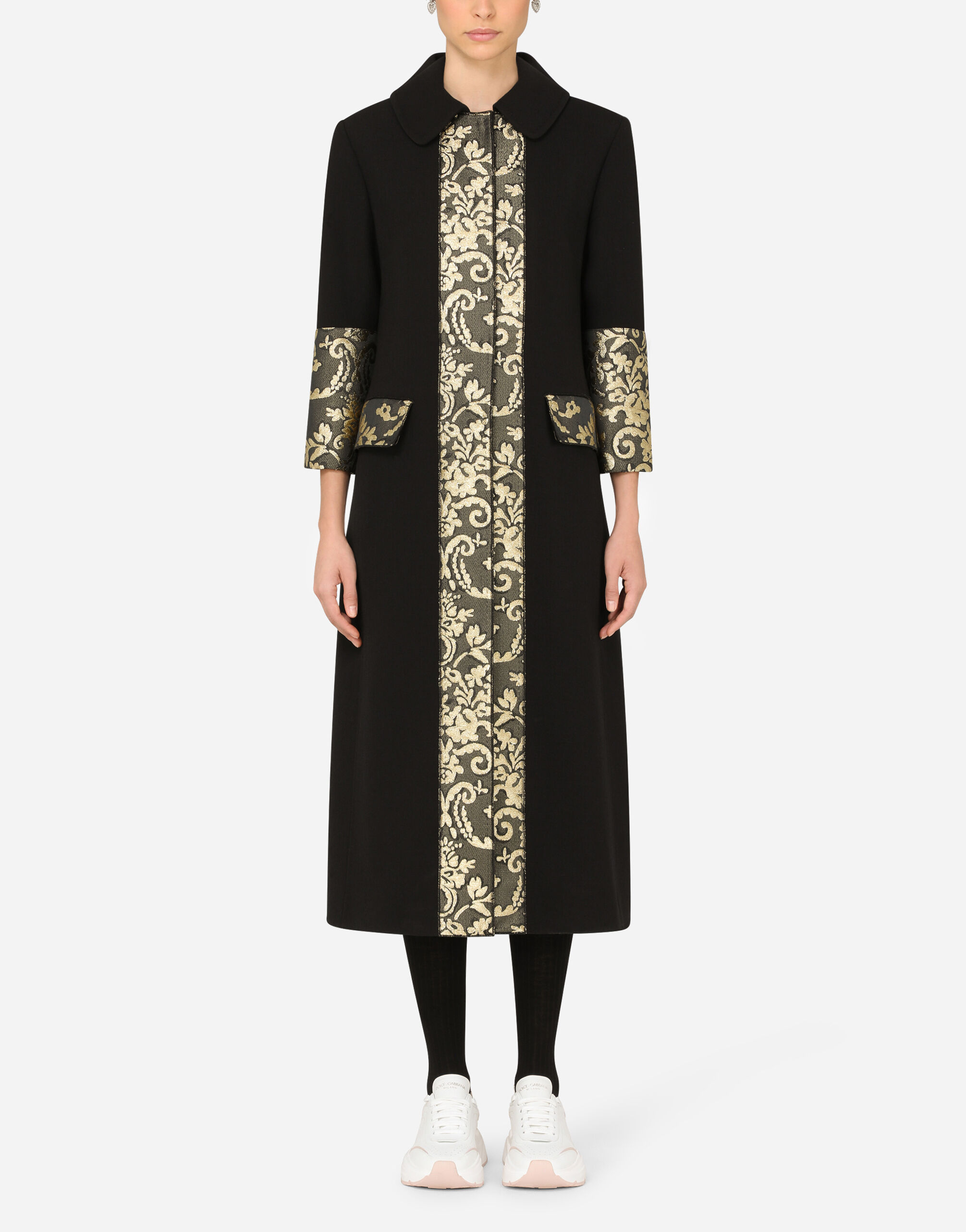 【送料&関税込】Dolce & Gabbana Embroidered Stretch Wool Dolce & Gabbana Embroidered Logo Wool Sweater | Sendegaro US