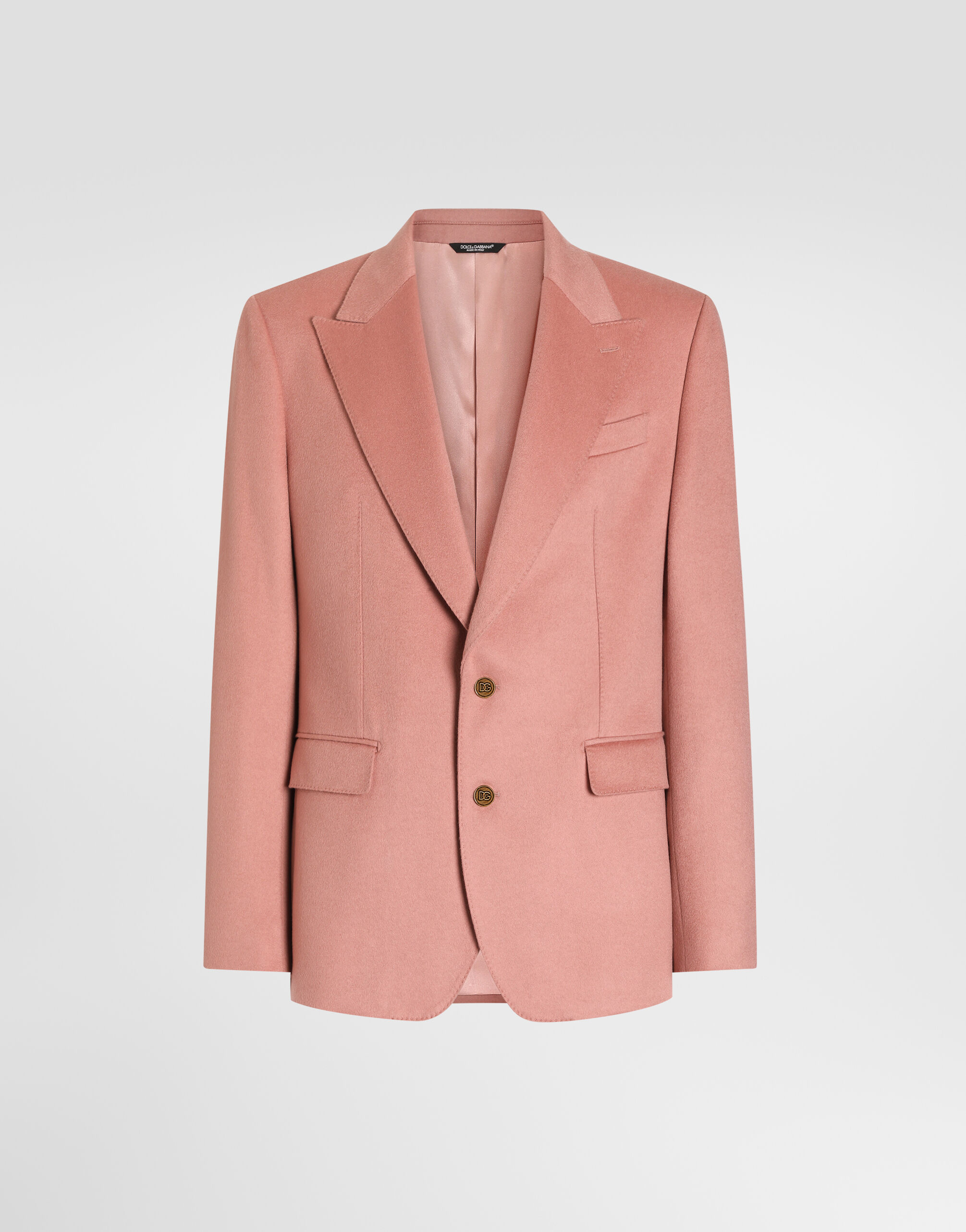 Sicilia light single-breasted cashmere jacket