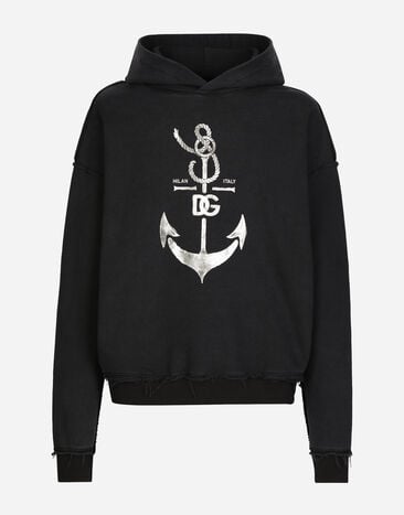 Dolce & Gabbana Sweat-shirt à capuche et imprimé marine Imprimé G9AQVTHI7X6