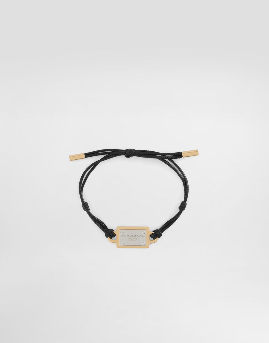 Cord bracelet with Dolce&Gabbana tag