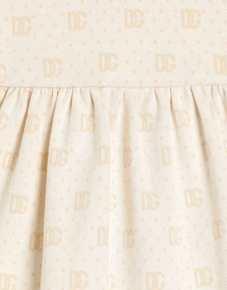 Dolce & Gabbana DG Jacquard and polka dot dress Multicolor L2JDB3FJ7EA