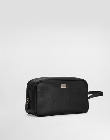 Dolce & Gabbana Sicily calfskin necessaire Black BT3310BG662