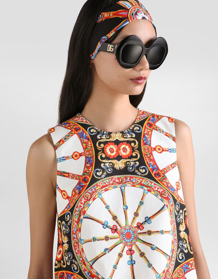 Dolce & Gabbana カレット プリント ファブリック トップ マルチカラー F7BZ0TGDDTD