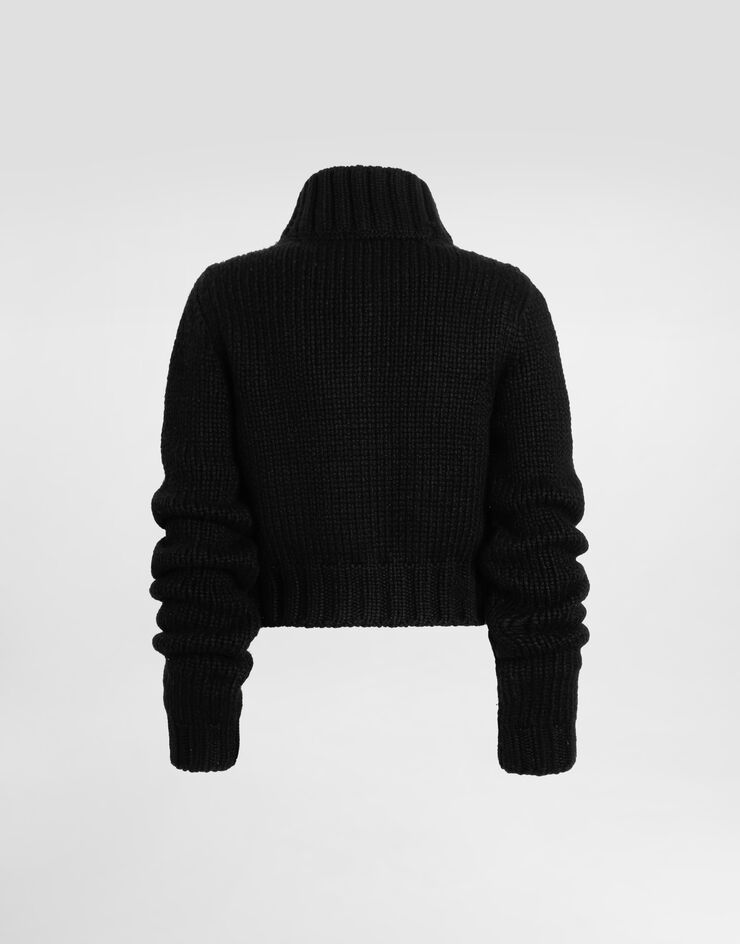Dolce & Gabbana Cárdigan de lana y cachemira Black FXVCITJGMD2