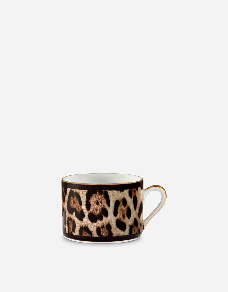 Dolce & Gabbana Teetasse mit Untertasse aus Porzellan Mehrfarbig TC0093TCA71