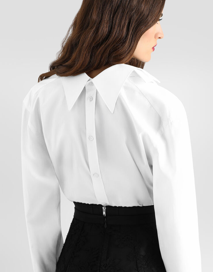 Dolce & Gabbana Cotton poplin shirt Dolce & Gabbana Cotton poplin shirt White F5V31TFU5WO