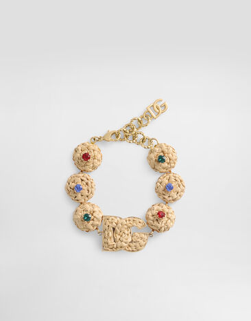 Dolce & Gabbana Pulsera con logotipo Dorado WBR6R2W1111