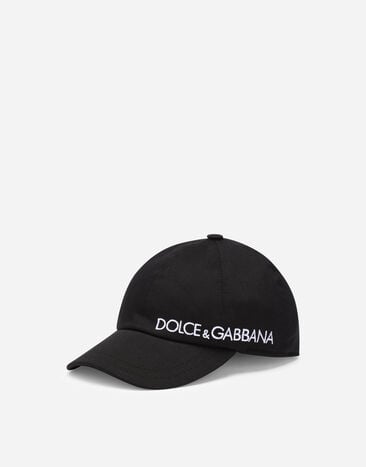 Dolce & Gabbana Baseball cap with logo embroidery Black LB4H80G7CG2