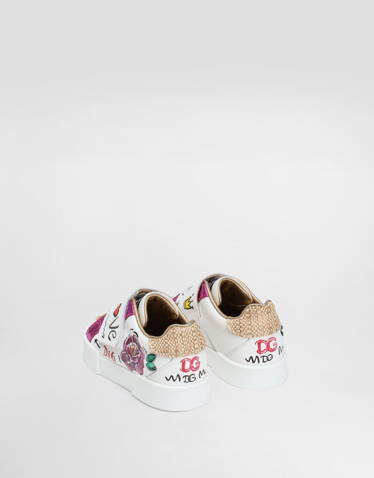 Dolce & Gabbana Calfskin sneaker Multicolor DN0225AW561