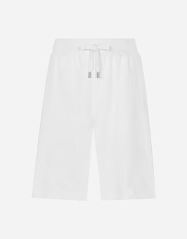 Dolce & Gabbana Bermudas estilo jogger con placa Imprima GVRMATHI1SV