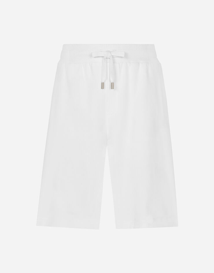 Dolce & Gabbana Jogging-Bermudas mit Plakette Weiss GVUZATG7NTZ